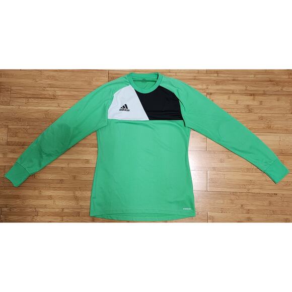 Adidas Assita 17 Goalkeeper Jersey Men's Sz Small Green Climalite Padding Soccer - Picture 1 of 8
